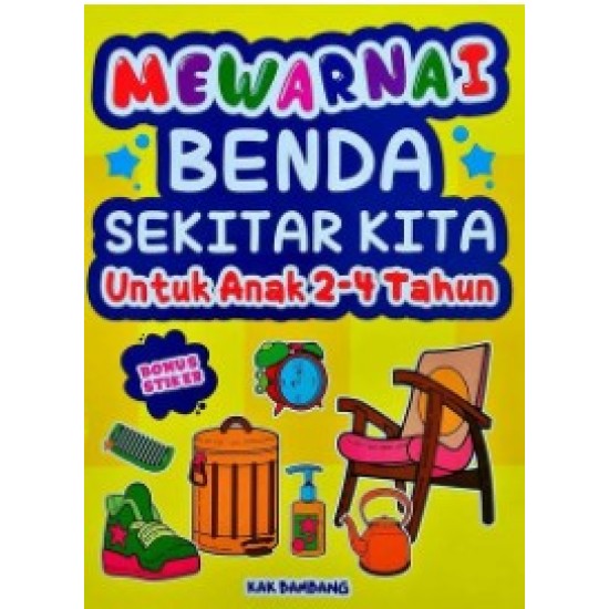 Mewarnai Benda Sekitar Kita Untuk Anak 2-4 Tahun