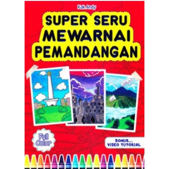 Super Seru Mewarnai Pemandangan - Full Color