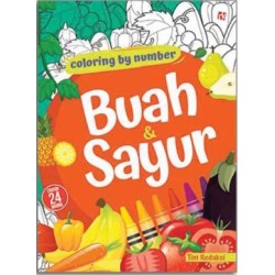 Coloring By Number Buah dan Sayur Coloring By Number Buah dan Sayur