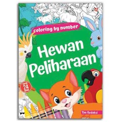 Coloring By Number Hewan Peliharaan Coloring By Number Hewan Peliharaan