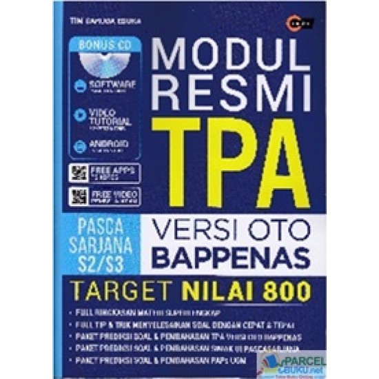 MODUL RESMI TPA VERSI OTO BAPPENAS (PLUS CD)