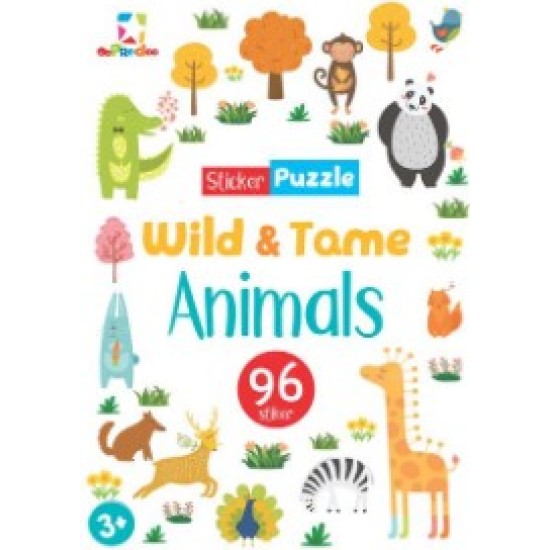 Opredo Sticker Puzzle - Wild & Tame Animals