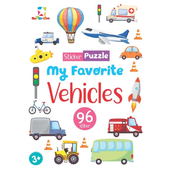Opredo Sticker Puzzle - My Favorite Vehicles