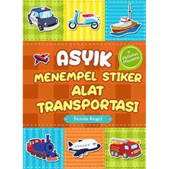 Asyik Menempel Stiker Alat Transportasi