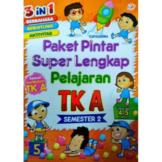 Paket Pintar Super Lengkap Pelajaran TK A Semester 2