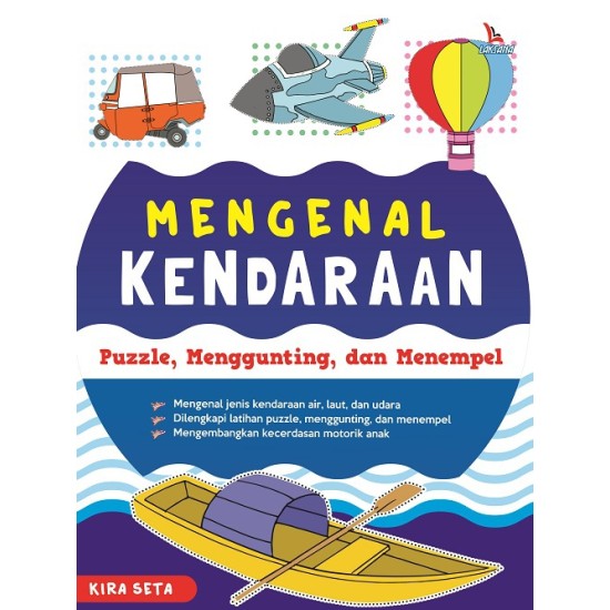 Mengenal Kendaraan Puzlle, Menggunting, dan Menempel