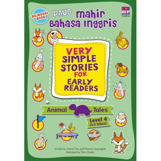 Paud Mahir Bahasa Inggris : Very Simple Stories For Early Readers - Animal Tales - Level 4