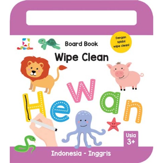 Opredo Board Book Wipe Clean: Hewan