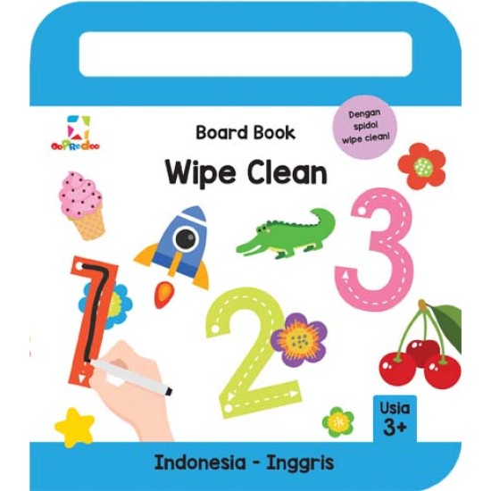 Opredo Board Book Wipe Clean: 123