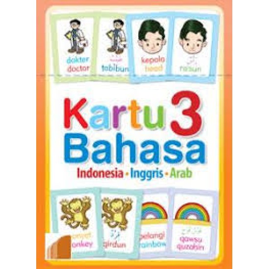 Kartu 3 Bahasa : Indonesia-Inggris-Arab