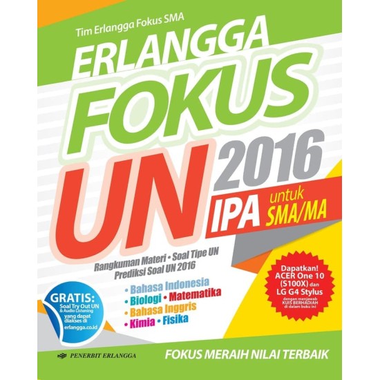 ERLANGGA FOKUS UN SMA PROG. IPA 2016