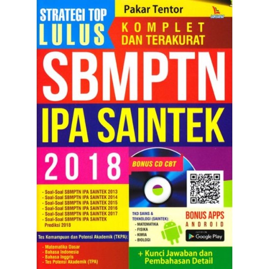 Strategi Top Lulus Sbmptn Ipa Saintek 2018 (Bonus Sd Cbt)