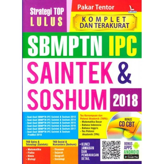 Strategi Top Lulus Sbmptn Ipc Saintek & Soshum 2018 (Bonus Cd Cbt)