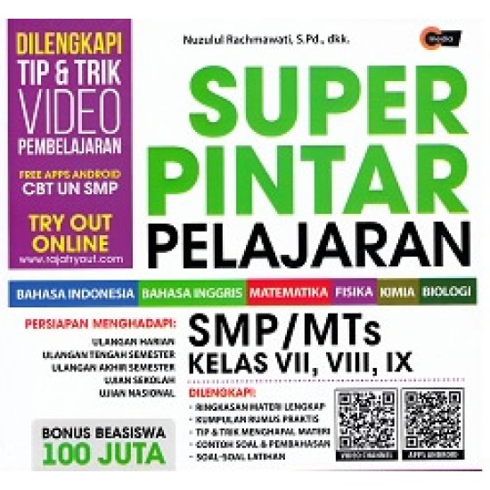 SUPER PINTAR PELAJARAN SMP/MTS KELAS 1, 2, 3