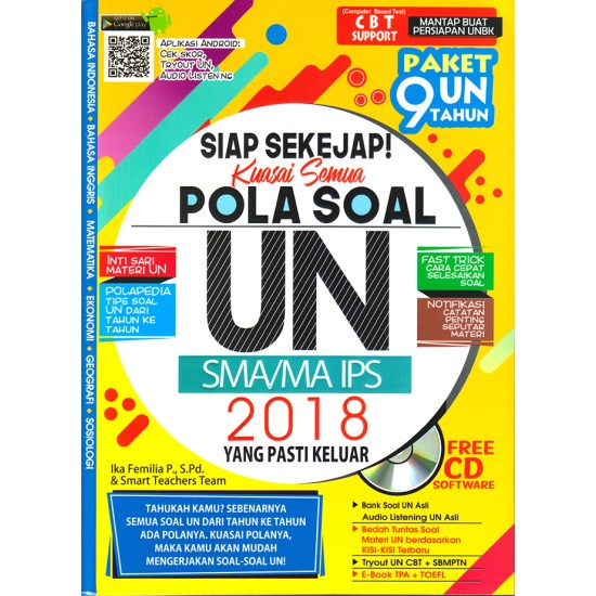 Siap Sekejap! Kuasai Semua Pola Soal UN SMA/MA IPS 2018 Yang Pasti Keluar + CD