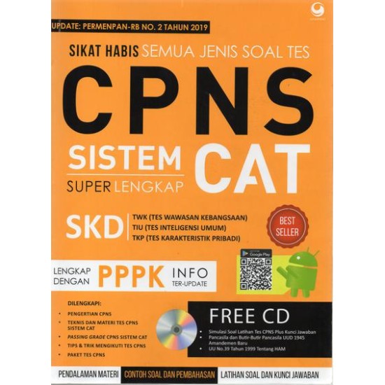 Sikat Habis Semua Jenis Soal Tes CPNS Sistem CAT SuperLengkap (NEW EDITION)