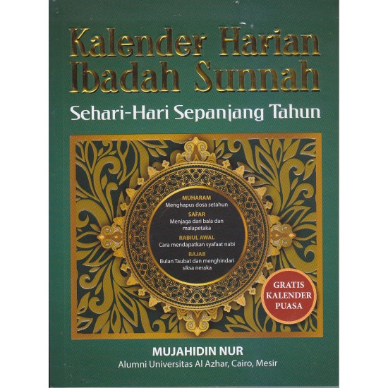 Kalender Harian Ibadah Sunnah Sehari-hari Sepanjang Tahun