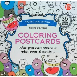Coloring Postcards Travel Size Edition Coloring Postcards Travel Size Edition