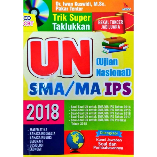 Trik Super Taklukkan UN (Ujian Nasional) SMA/MA IPS 2018 + CD CBT