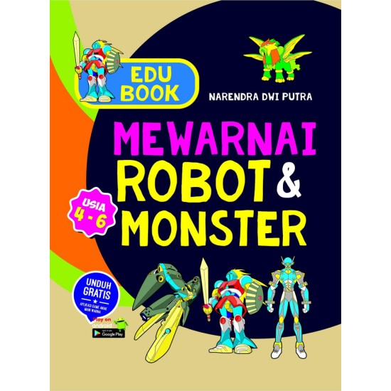 EDU BOOK: Mewarnai Robot & Monster