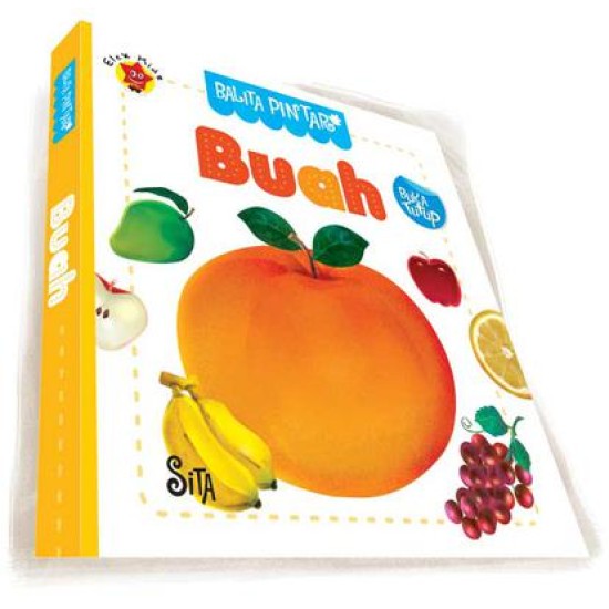 Board Book Buka Tutup Balita Pintar : Buah