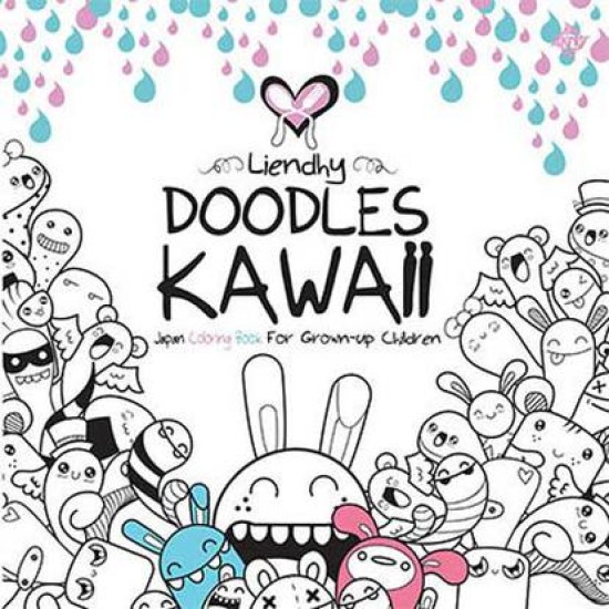 Doodles Kawaii: Japan Coloring Book For Grown-Up Children