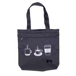 Kinpakku Three Cups Totebag - Grey Kinpakku Three Cups Totebag - Grey