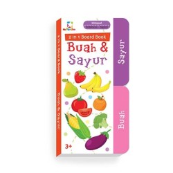 Oopredoo 2 in 1 Board Book : Buah & Sayur Oopredoo 2 in 1 Board Book : Buah & Sayur