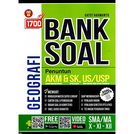 Sma/Ma Kls.X-Xi-Xii 1700 Plus Bank Soal Geografi