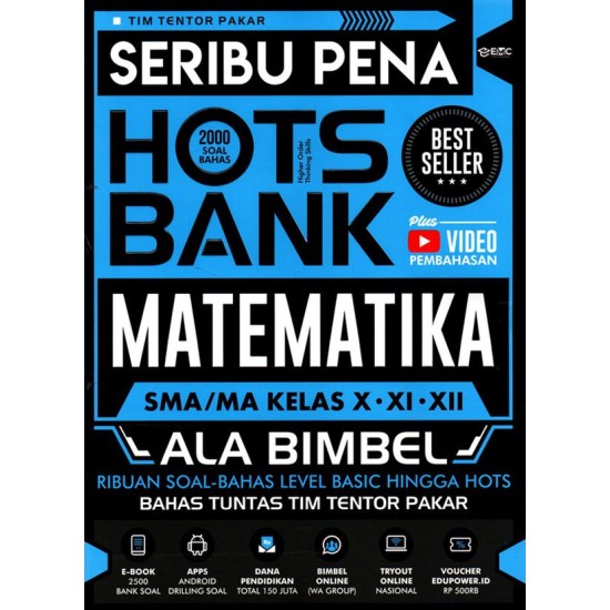 Seribu Pena HOTS Bank Matematika SMA/MA Kelas X - XI - XII ala Bimbel