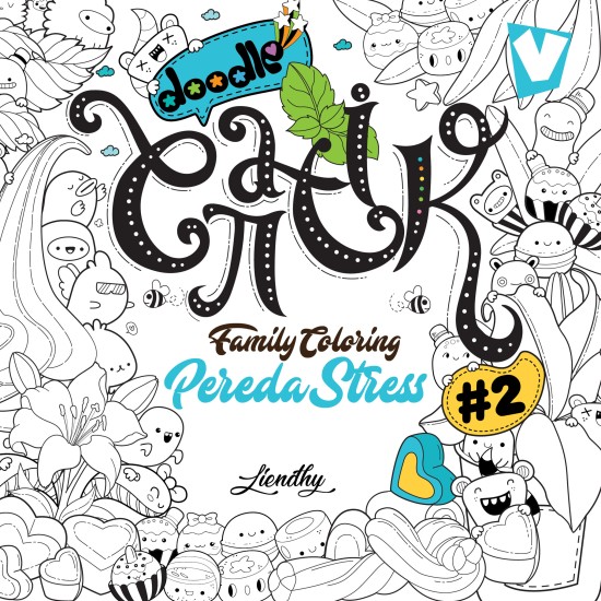 Doodle Cantik Family Coloring Pereda Stress #2