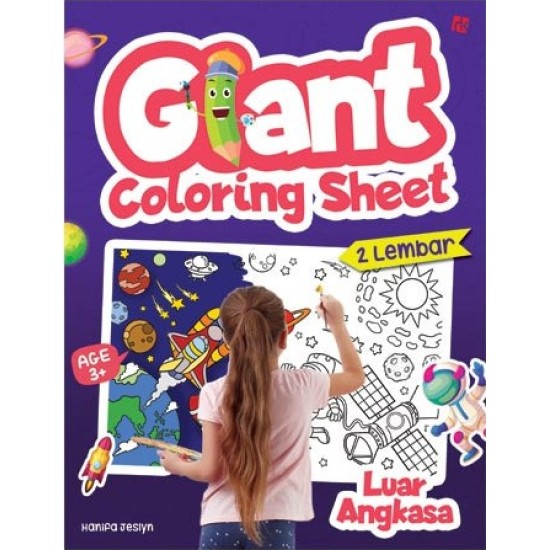 Giant Coloring Sheet: Luar Angkasa