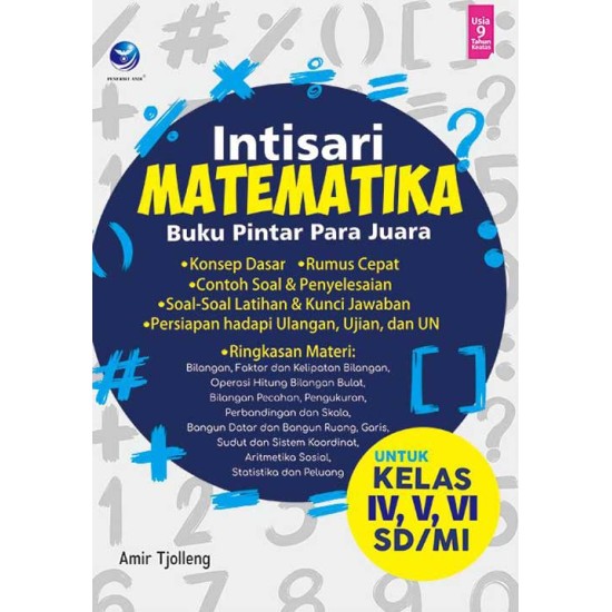 Buku Intisari Matematika, Buku Pintar Para Juara SD/MI Kelas 4, 5, 6