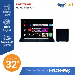 Polytron LED TV 32 Inch HD Ready Smart TV PLD-32BAG9953 - NEW LAUNCH Polytron LED TV 32 Inch HD Ready Smart TV PLD-32BAG9953 - NEW LAUNCH