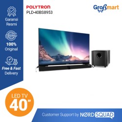 LED TV 40 Inch Polytron Full HD Cinemax Soundbar PLD-40BS8953 LED TV 40 Inch Polytron Full HD Cinemax Soundbar PLD-40BS8953