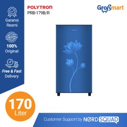 Polytron Refrigerator 170 liter PRB-179B/R Kulkas 1 Pintu Polytron Refrigerator 170 liter PRB-179B/R Kulkas 1 Pintu