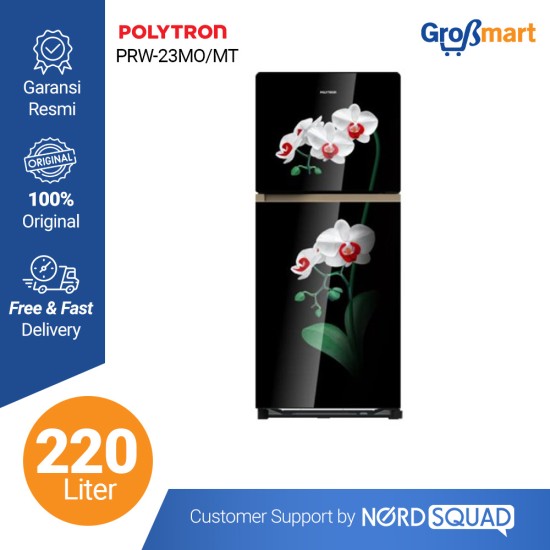 Kulkas 2 Pintu Polytron 220 liter PRW-23MO/MT Kulkas 2 Pintu Polytron 220 liter PRW-23MO/MT