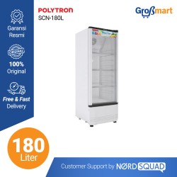 Showcase 1 Pintu Polytron 180 Liter Rust Free SCN-180L Showcase 1 Pintu Polytron 180 Liter Rust Free SCN-180L