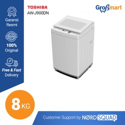 Toshiba Mesin Cuci 1 Tabung 8 Kg AW-J900DN Top Loading Toshiba Mesin Cuci 1 Tabung 8 Kg AW-J900DN Top Loading