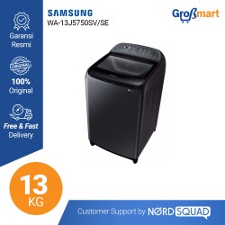 Samsung Mesin Cuci Bebas 13 Kg WA-13J5750SV/SE Samsung Mesin Cuci Bebas 13 Kg WA-13J5750SV/SE