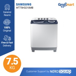 Samsung Mesin Cuci 2 Tabung 7.5Kg WT75H3210MB Twin Tub Samsung Mesin Cuci 2 Tabung 7.5Kg WT75H3210MB Twin Tub