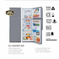 KULKAS SHARP SJ 420 GPSD LEMARI ES 2 PINTU SJ420GPSD SJ 420GPSD KULKAS SHARP SJ 420 GPSD LEMARI ES 2 PINTU SJ420GPSD SJ 420GPSD