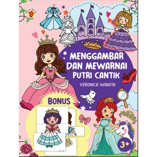 Menggambar dan Mewarnai Putri Cantik
