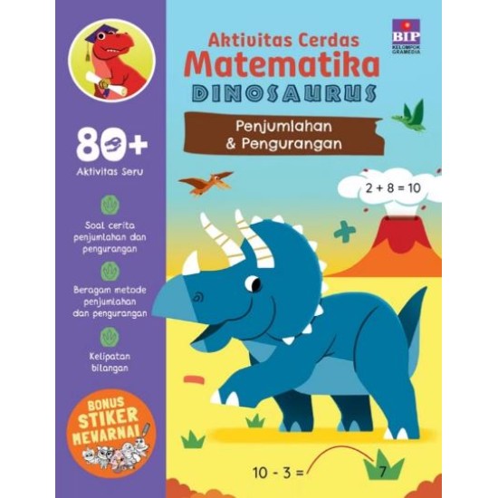Aktivitas Cerdas Matematika Dinosaurus Penjumlahan dan Pengurangan