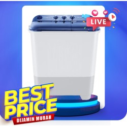 Mesin Cuci 2 Tabung Sharp 7 Kg Twin Tub ES-T75NT-PK/BL Mesin Cuci 2 Tabung Sharp 7 Kg Twin Tub ES-T75NT-PK/BL