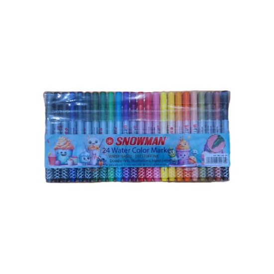 Spidol Snowman Watercolor 24 Warna WC-200