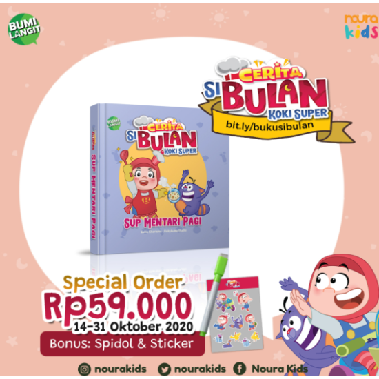 CERITA SI BULAN KOKI SUPER: SUP MENTARI PAGI