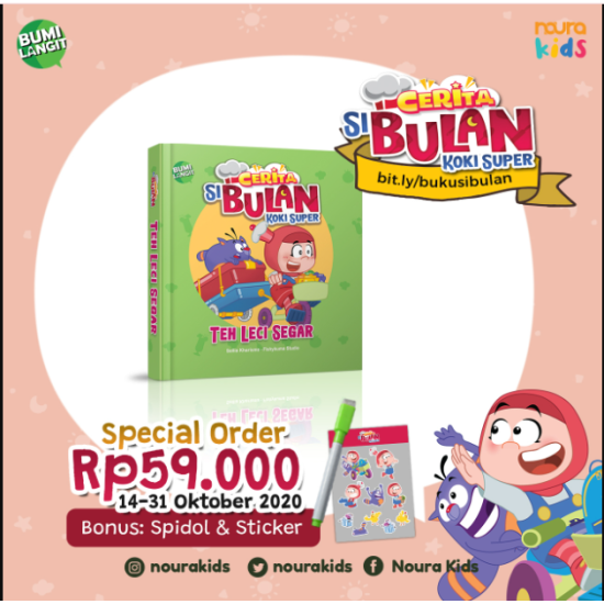 CERITA SI BULAN KOKI SUPER: TEH LECI SEGAR  