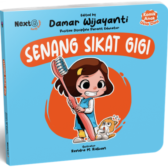 Komik Anak Usia Dini: Senang Sikat Gigi (Boardbook)