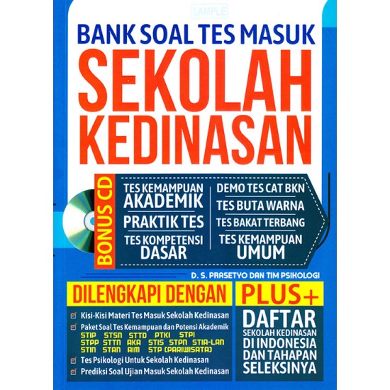 Bank Soal Tes Masuk Sekolah Kedinasan (Bonus CD)